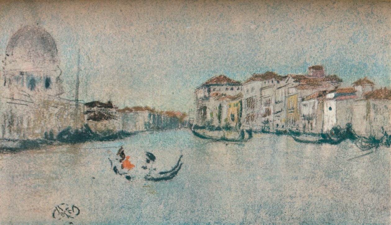 Em um canal veneziano, c1854-1903, 1903 de James Abbott McNeill Whistler