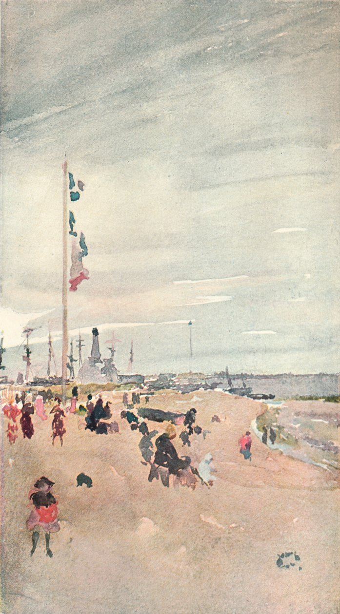Na costa do mar, c1883 1903-1904 de James Abbott McNeill Whistler