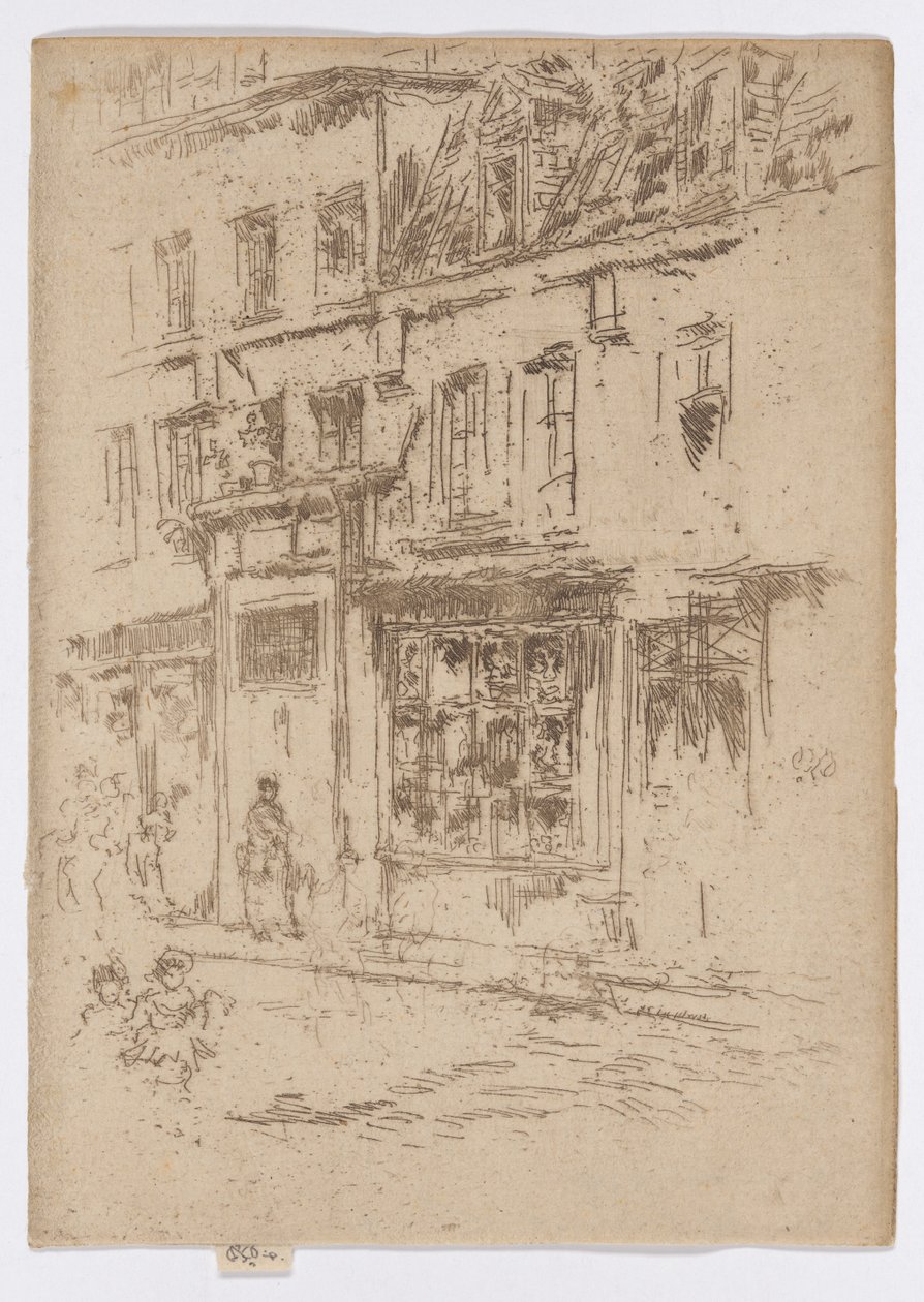 Petite Rue au Beurre, Bruxelas de James Abbott McNeill Whistler