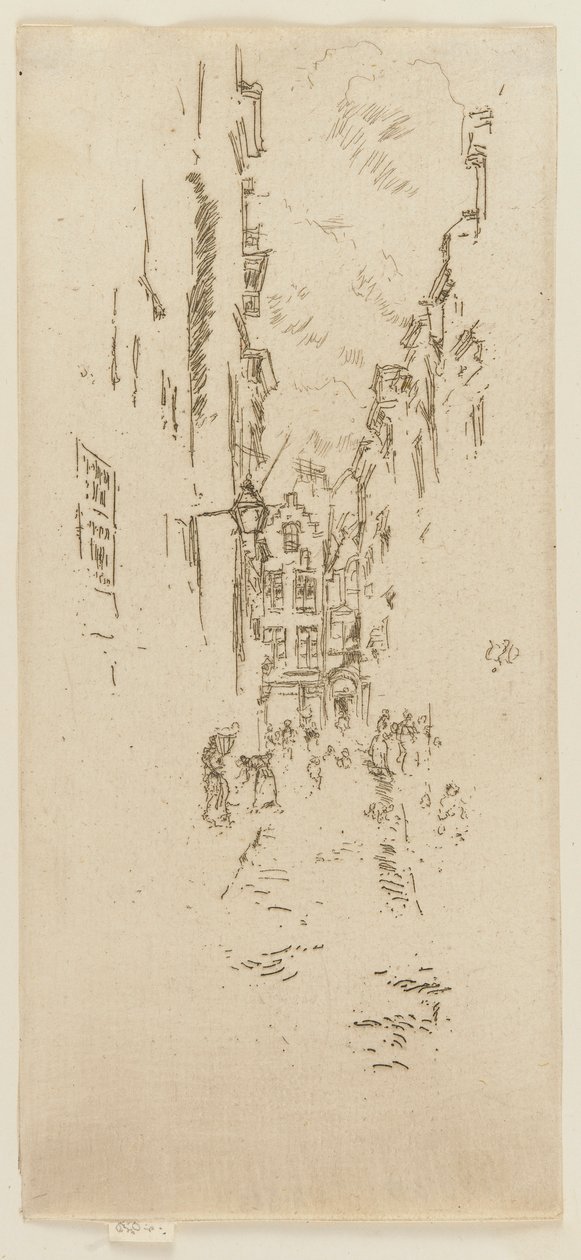 Rua dos Açougueiros, 1887. de James Abbott McNeill Whistler