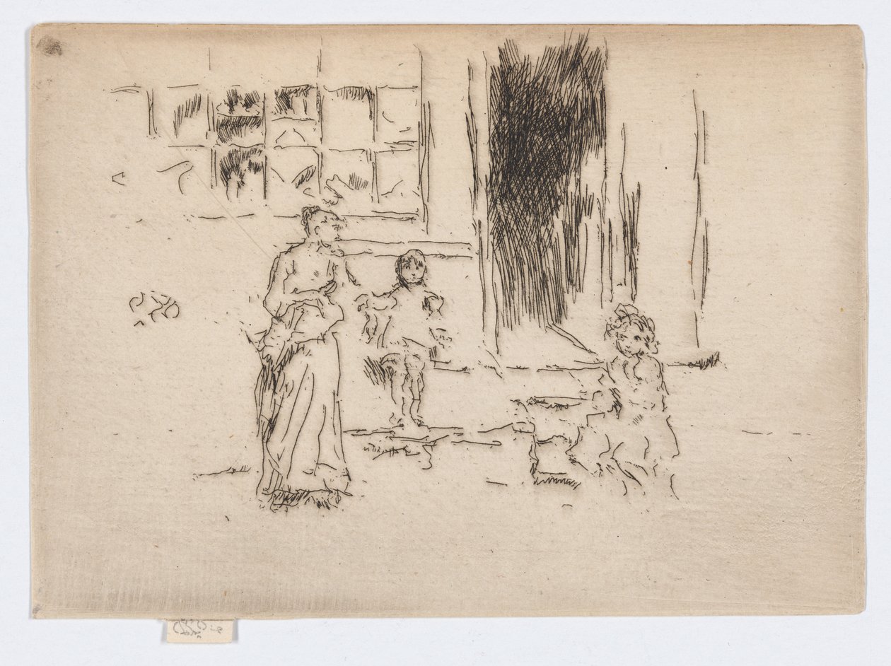 Petticoat Lane, c.1886-88 (gravura; tinta sobre papel) de James Abbott McNeill Whistler