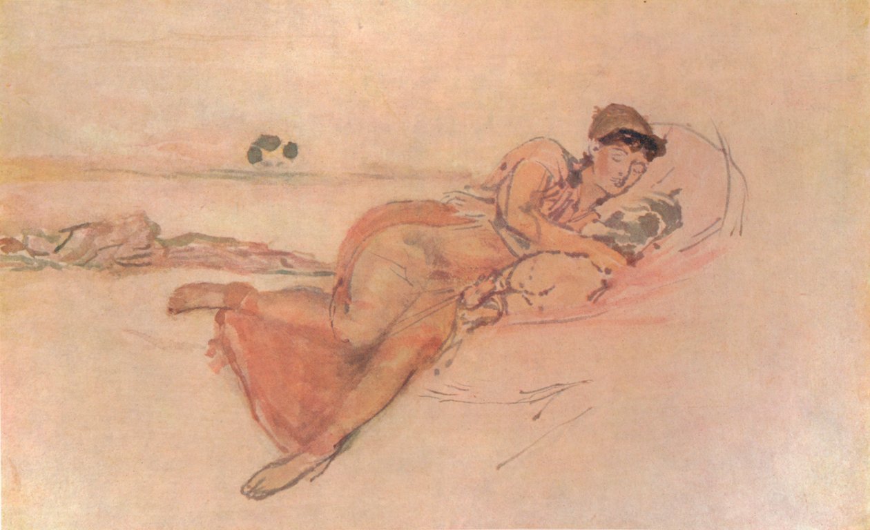 Rosa e Rosa, As Mães Dormem, c1895, 1904 de James Abbott McNeill Whistler