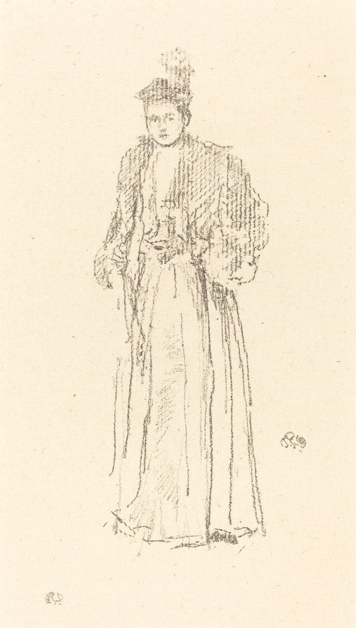 Estudo de retratos: Miss Charlotte R. Williams, 1892. de James Abbott McNeill Whistler