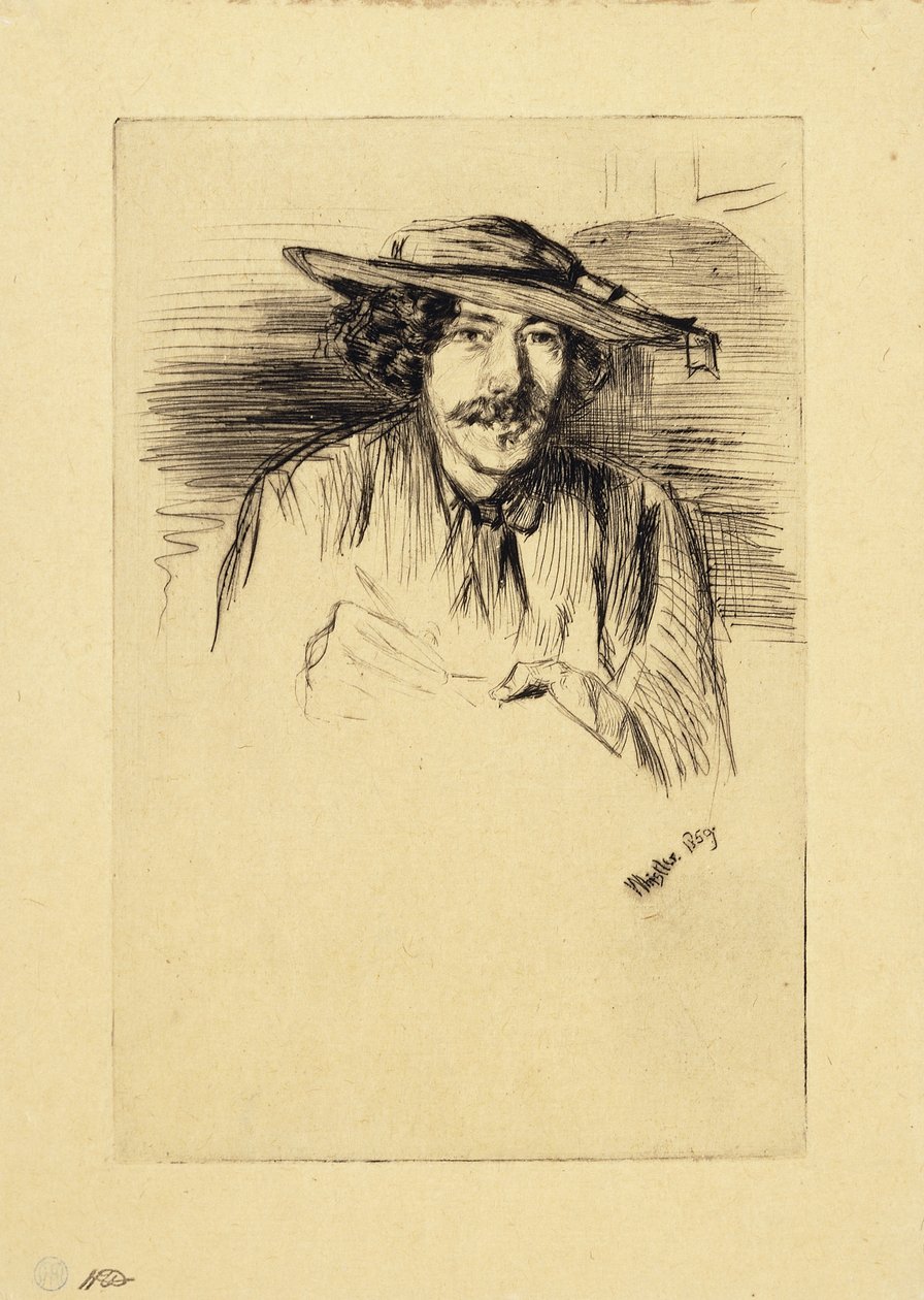 Retrato de Whistler, 1859 de James Abbott McNeill Whistler