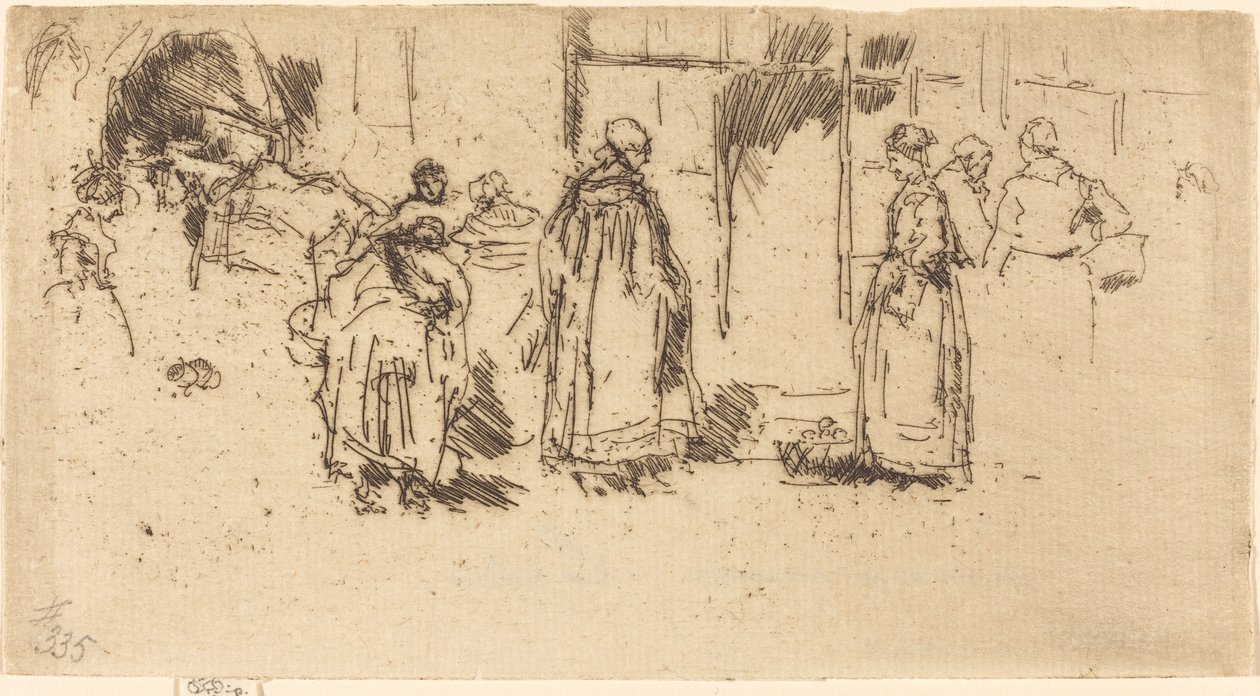 Poultry Market, Loches, 1888. de James Abbott McNeill Whistler