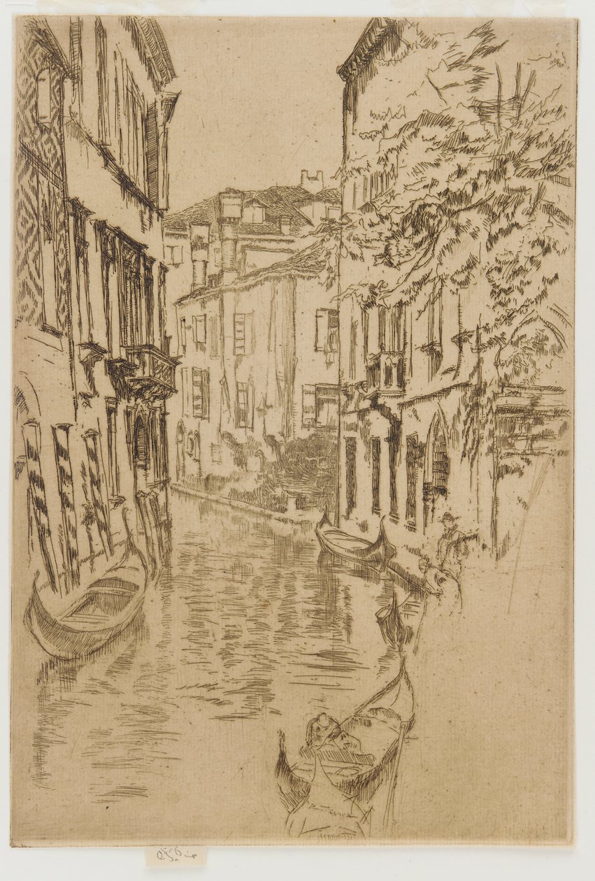 Quiet Canal, 1879-1880. de James Abbott McNeill Whistler