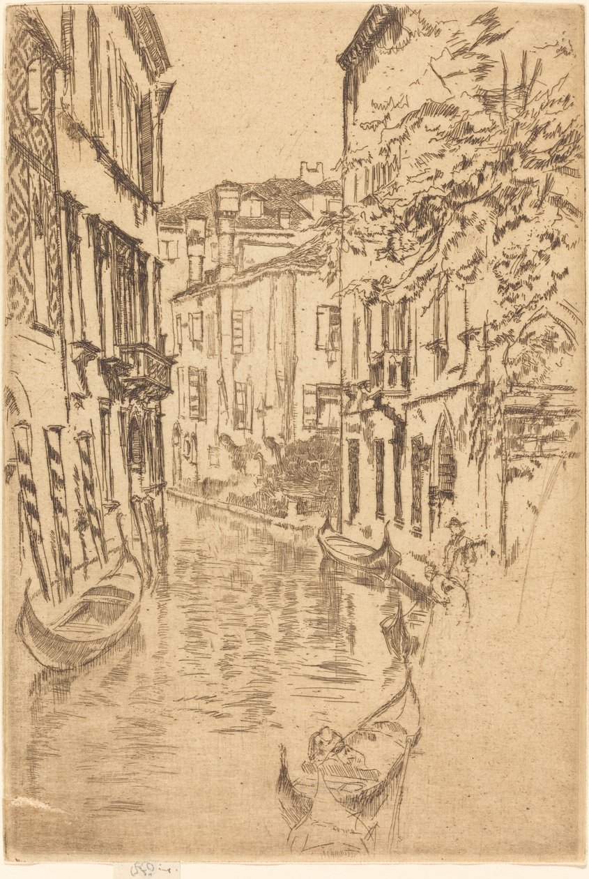 Quiet Canal, 1880. de James Abbott McNeill Whistler
