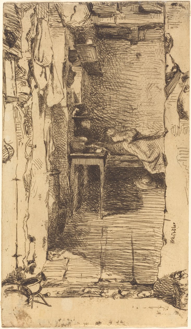 Rag Pickers, Mouffetard Quarter, Paris, 1858. de James Abbott McNeill Whistler