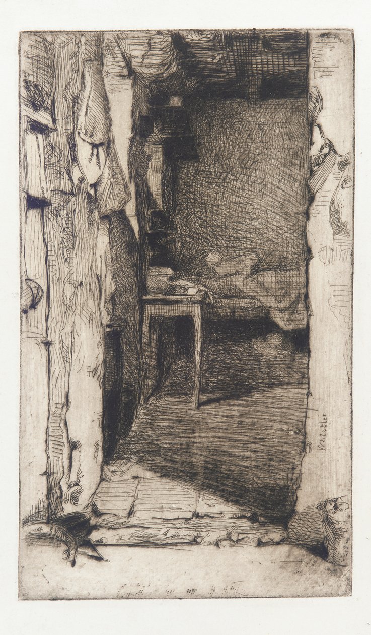 Rag Pickers, Mouffetard Quarter, Paris, 1858. de James Abbott McNeill Whistler
