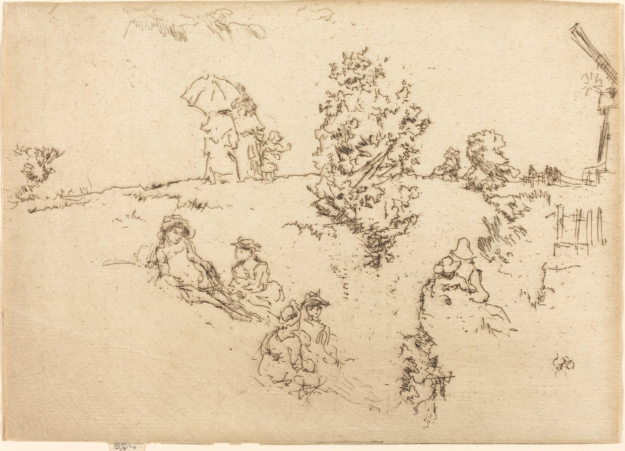Muralhas, Sandwich, c. 1887. de James Abbott McNeill Whistler