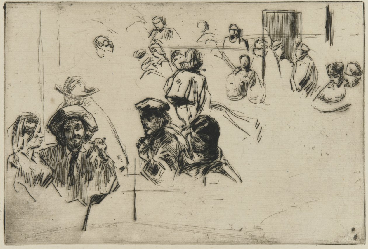 Ratcliffe Highway, 1861 (ponto de seca no papel) de James Abbott McNeill Whistler
