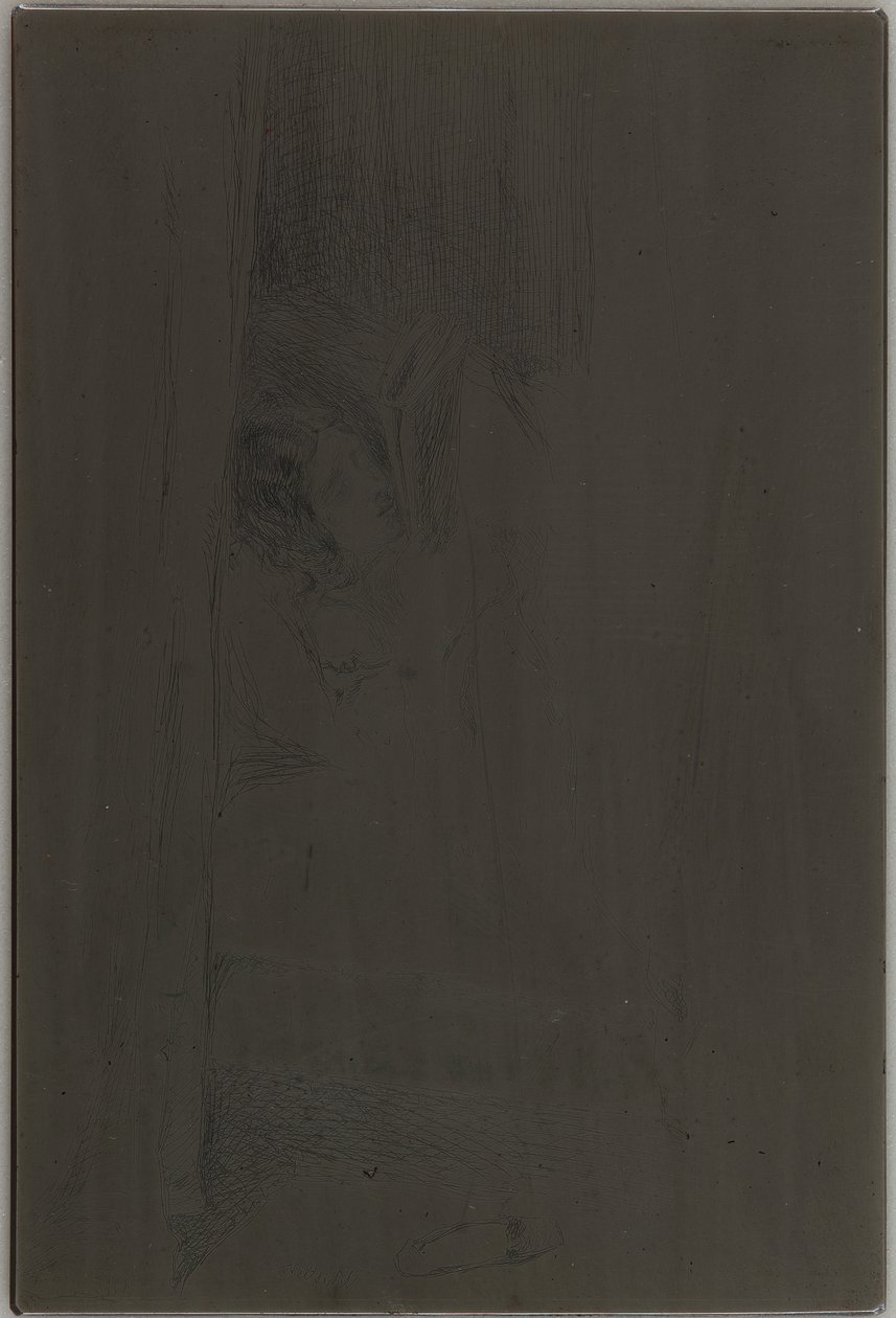 Leitura na cama, 1858. de James Abbott McNeill Whistler