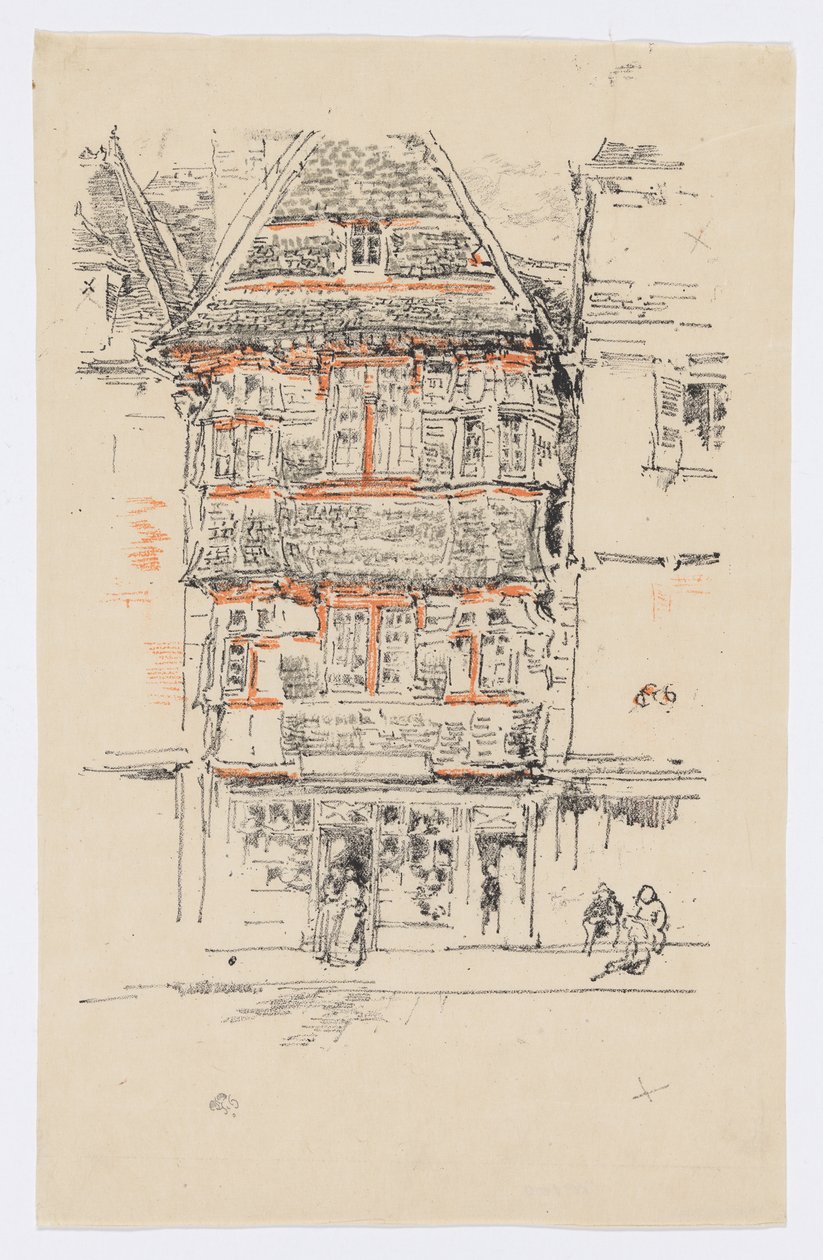 Casa Vermelha, Paimpol de James Abbott McNeill Whistler