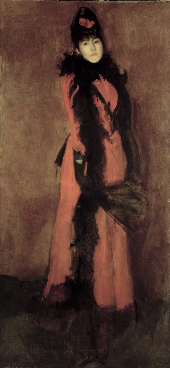 Vermelho e Preto: O Fã, 1891-94 de James Abbott McNeill Whistler