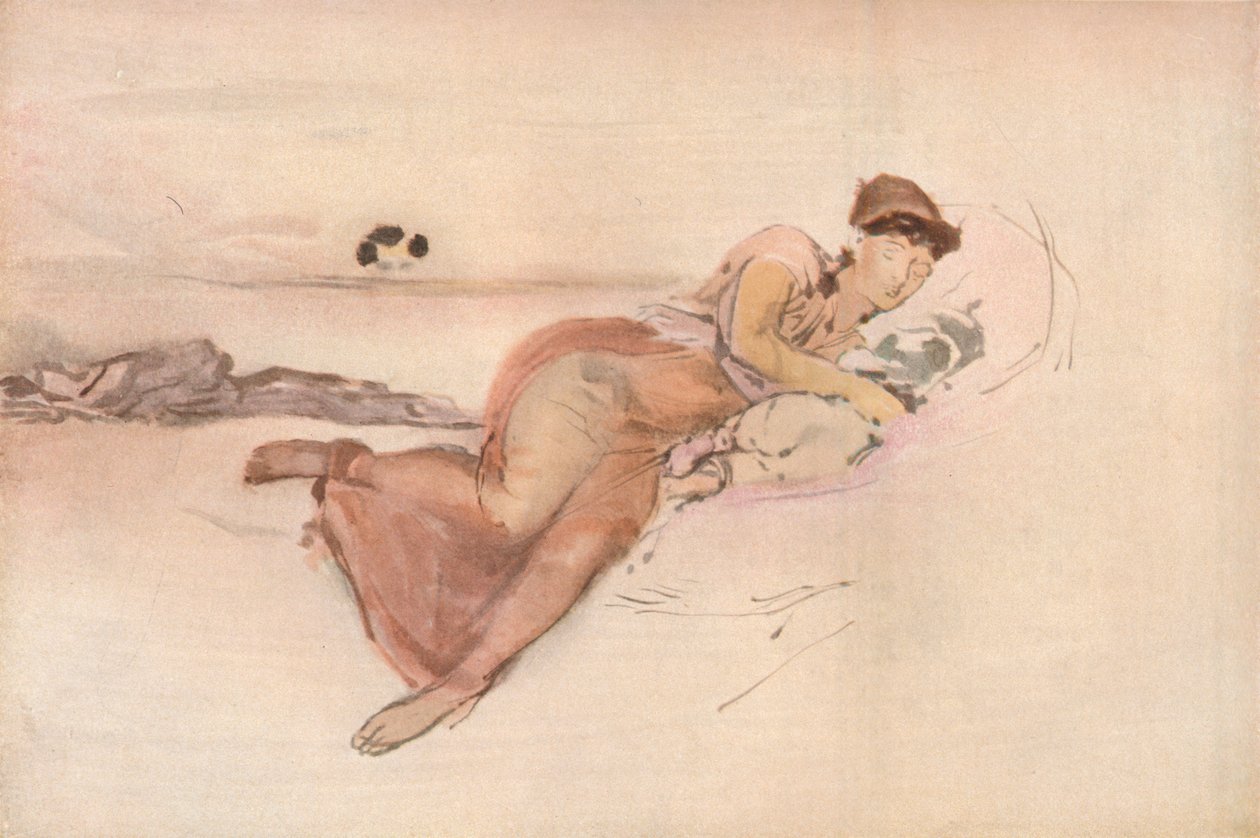 Rosa e rosa, as mães Siesta, c1875 de James Abbott McNeill Whistler