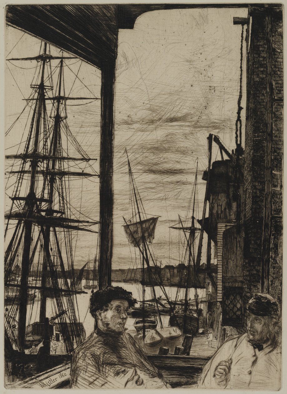 Rotherhithe, 1860 de James Abbott McNeill Whistler