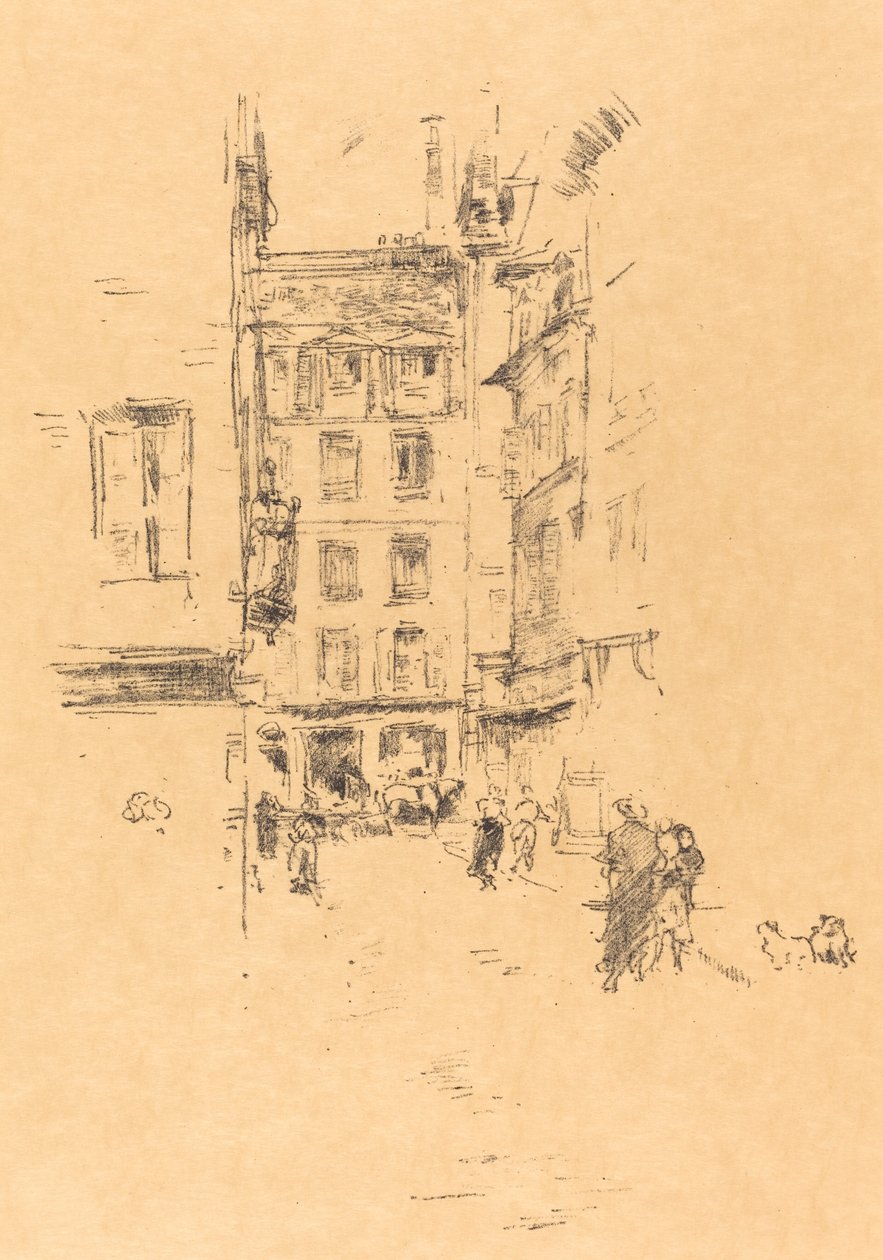Rua Furstenburg, 1894. de James Abbott McNeill Whistler