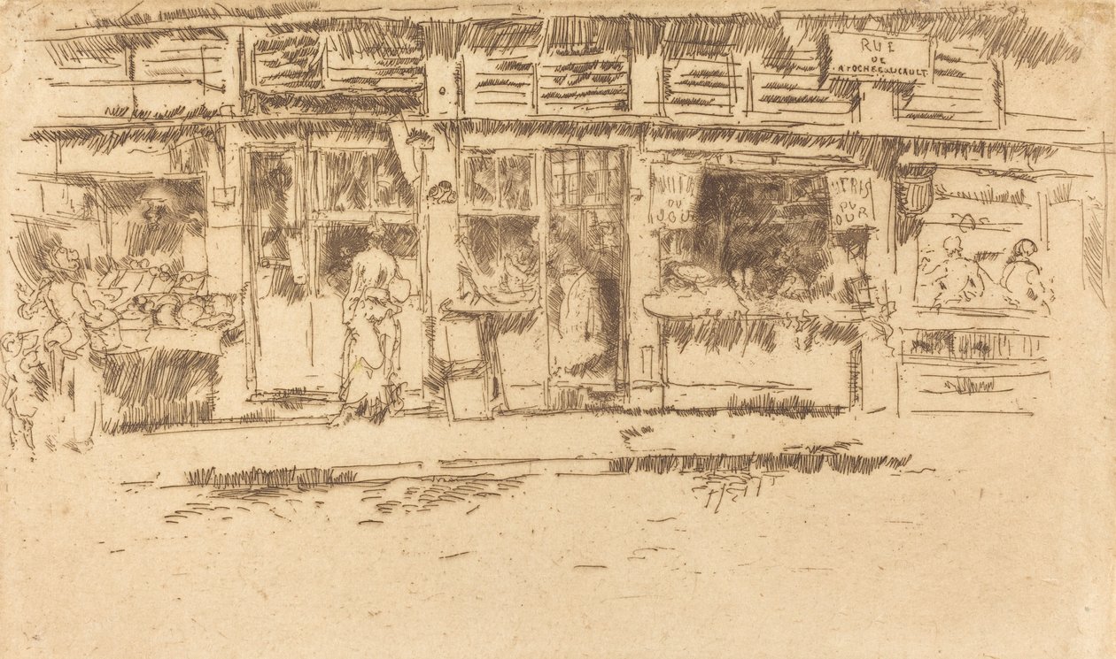 Rue de la Rochefoucault, 1893. de James Abbott McNeill Whistler