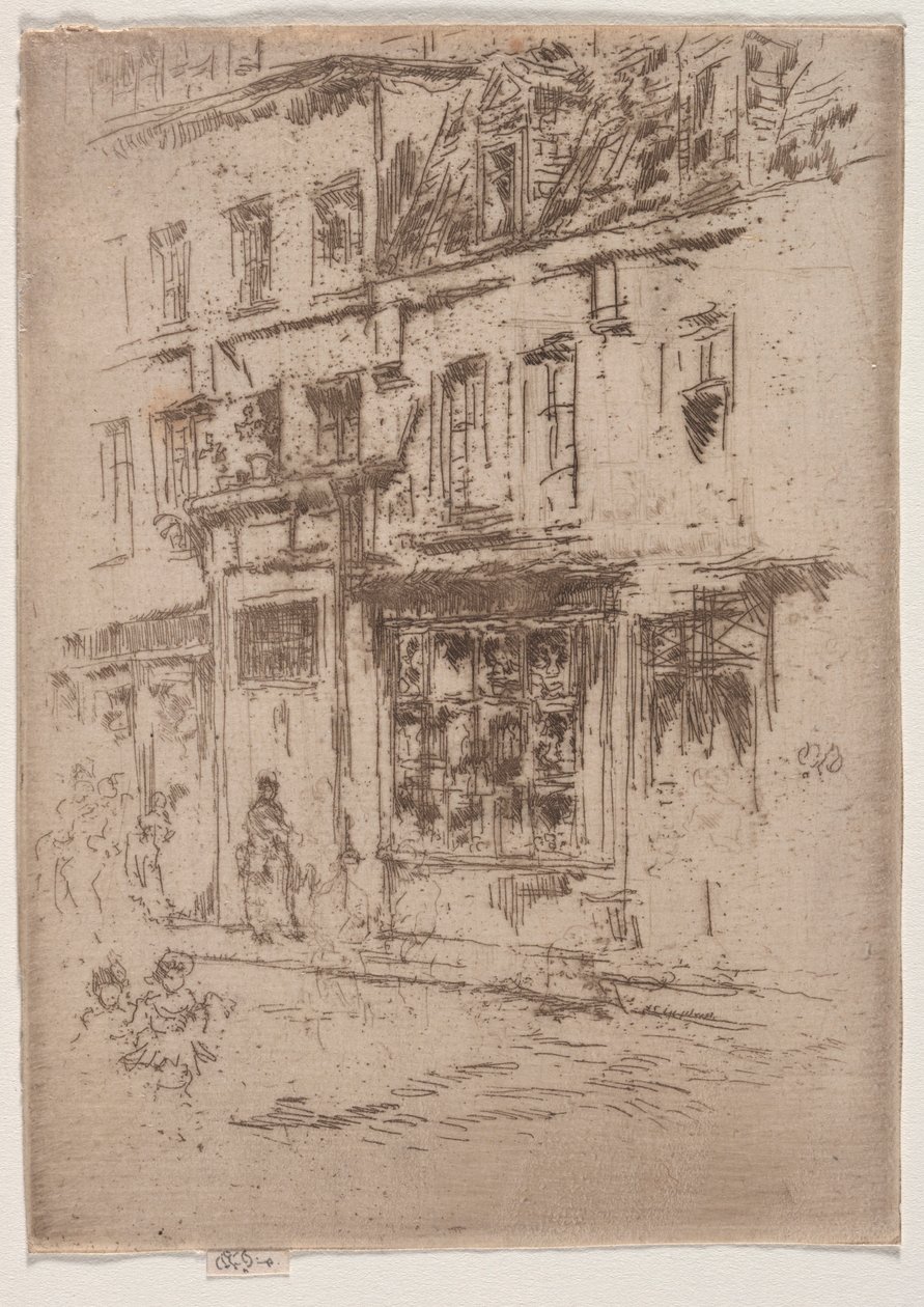 Rue du Buerre, Bruxelas. de James Abbott McNeill Whistler