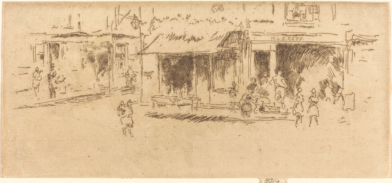 Lugar de São Tiago, Hounsditch, c. 18861888. de James Abbott McNeill Whistler