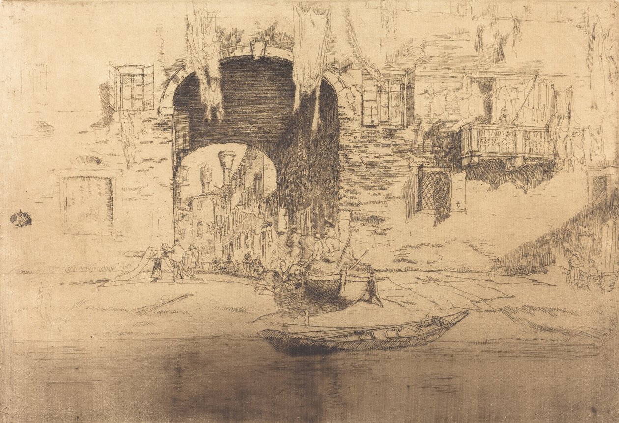 São Biagio, 18791880. de James Abbott McNeill Whistler
