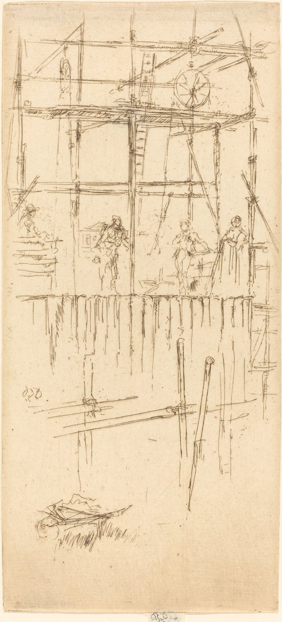 Andaime de Sabóia, c. 1887. de James Abbott McNeill Whistler