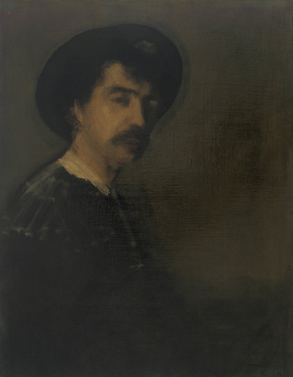 Auto-retrato, 1870-1875. de James Abbott McNeill Whistler