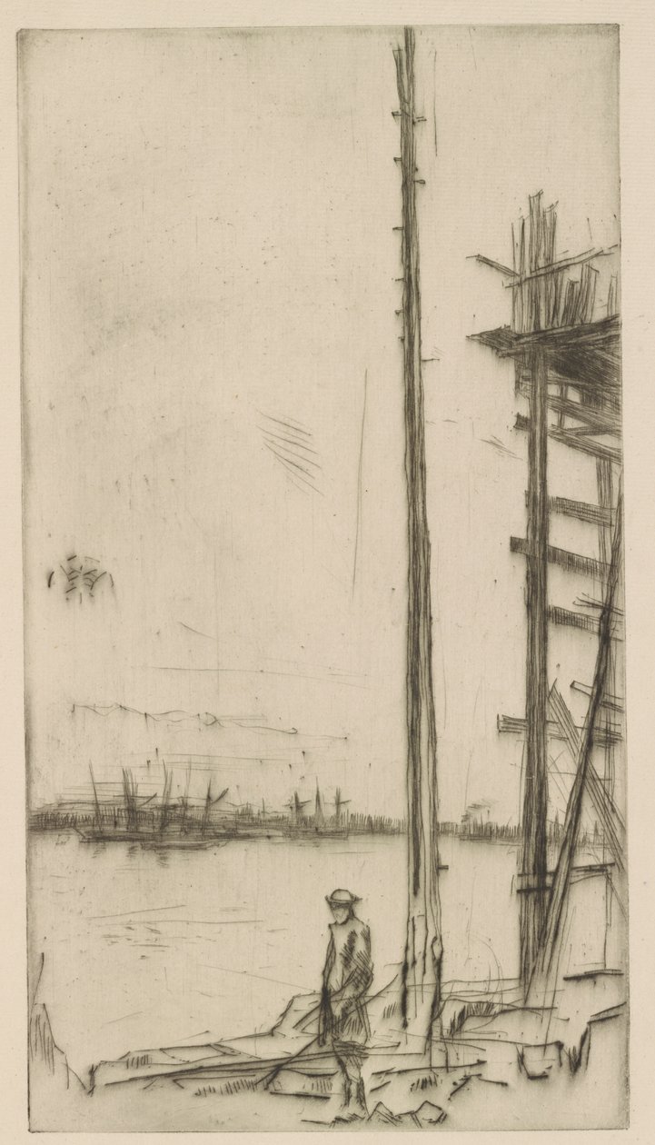 Estaleiro do Construtor Naval, Liverpool, 1875. de James Abbott McNeill Whistler