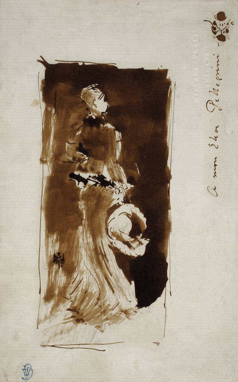 Esboço após o retrato de Rosa Corder, c.1879 de James Abbott McNeill Whistler