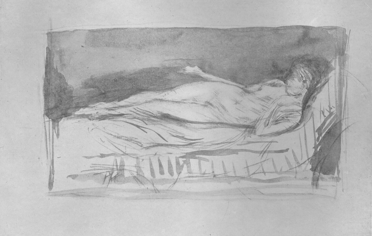 Esboço de uma menina, Nude, c1878, 1904 de James Abbott McNeill Whistler