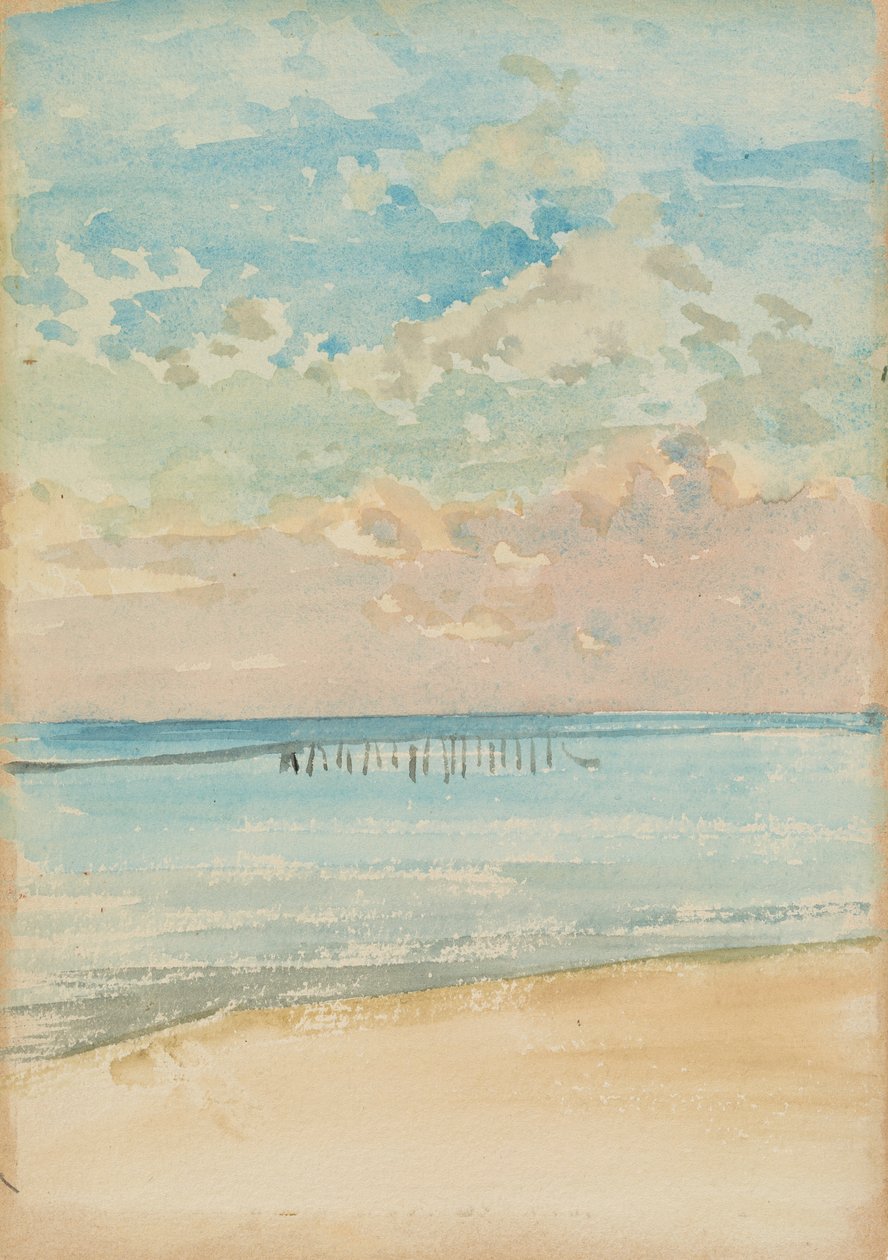 Southend - Sunset, 1882-1884. de James Abbott McNeill Whistler