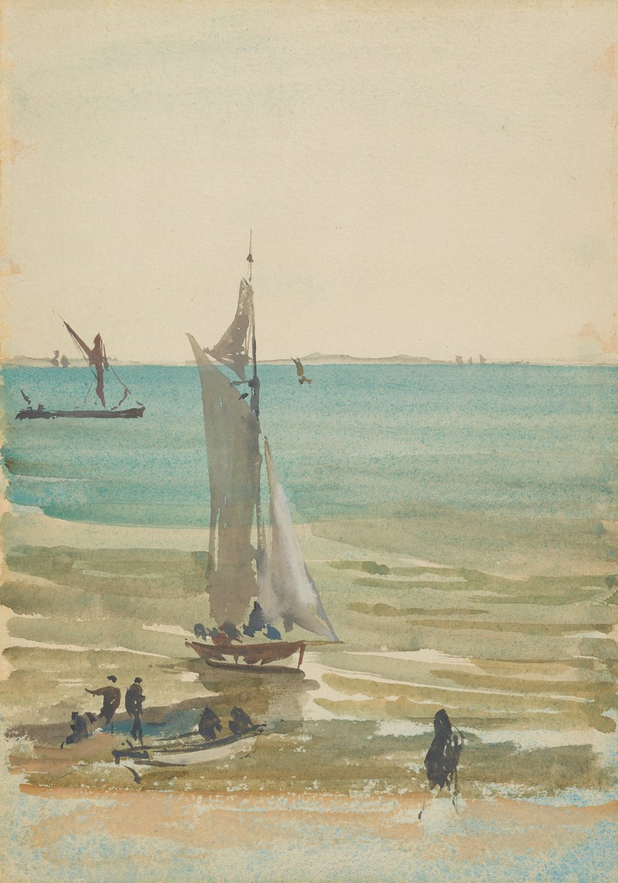 Southend - The Pleasure Yacht, 1882-1884. de James Abbott McNeill Whistler