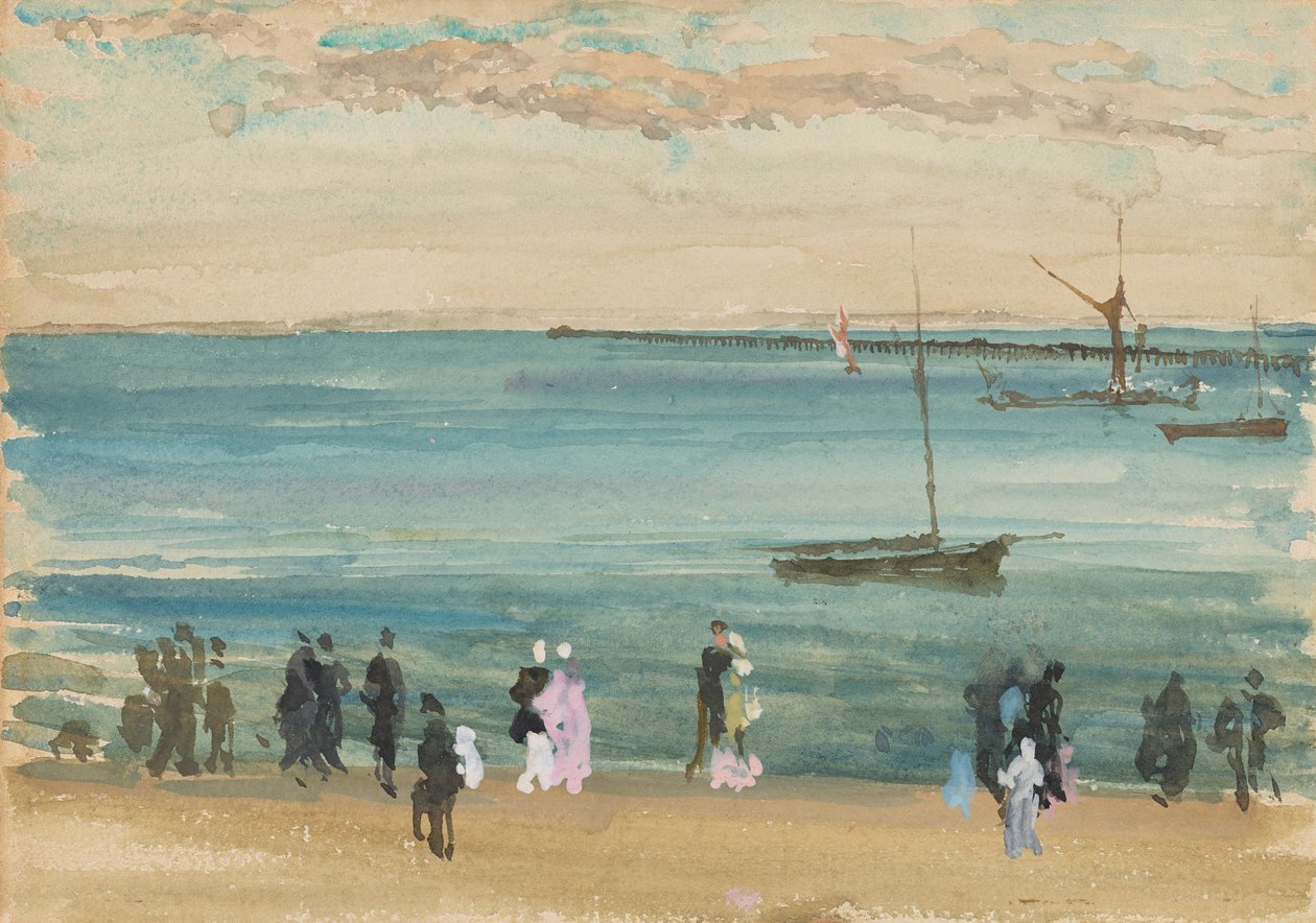 Southend Pier, 1882-1884. de James Abbott McNeill Whistler