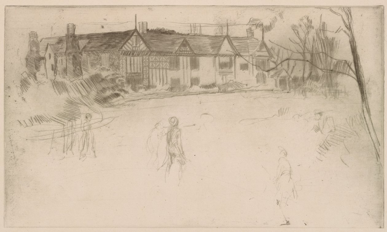 Speke Hall, 1875. de James Abbott McNeill Whistler