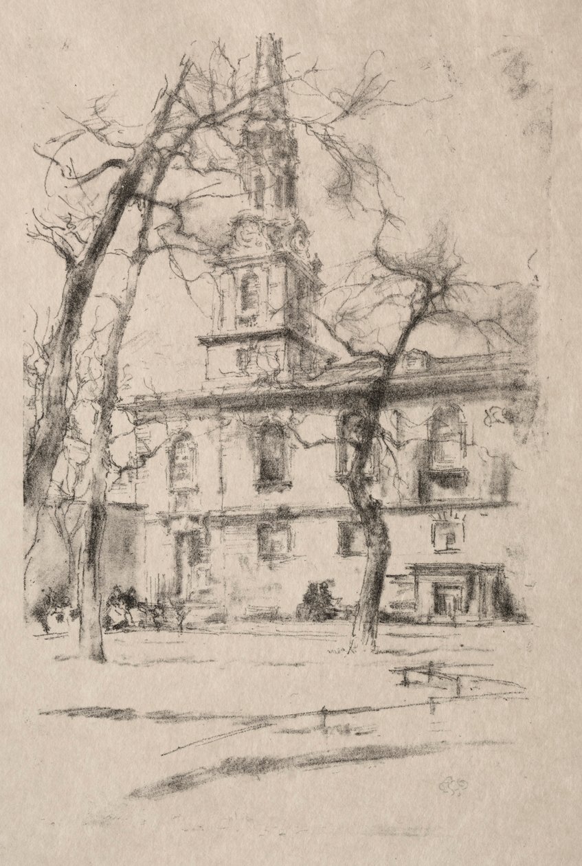St. Giles-in-the-Fields, 1896. de James Abbott McNeill Whistler