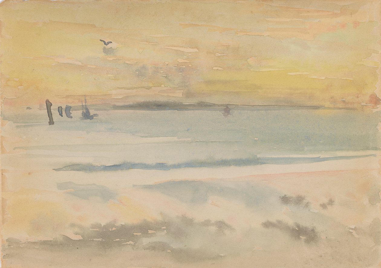 St. Ives: Sunset, 1883-1884. de James Abbott McNeill Whistler