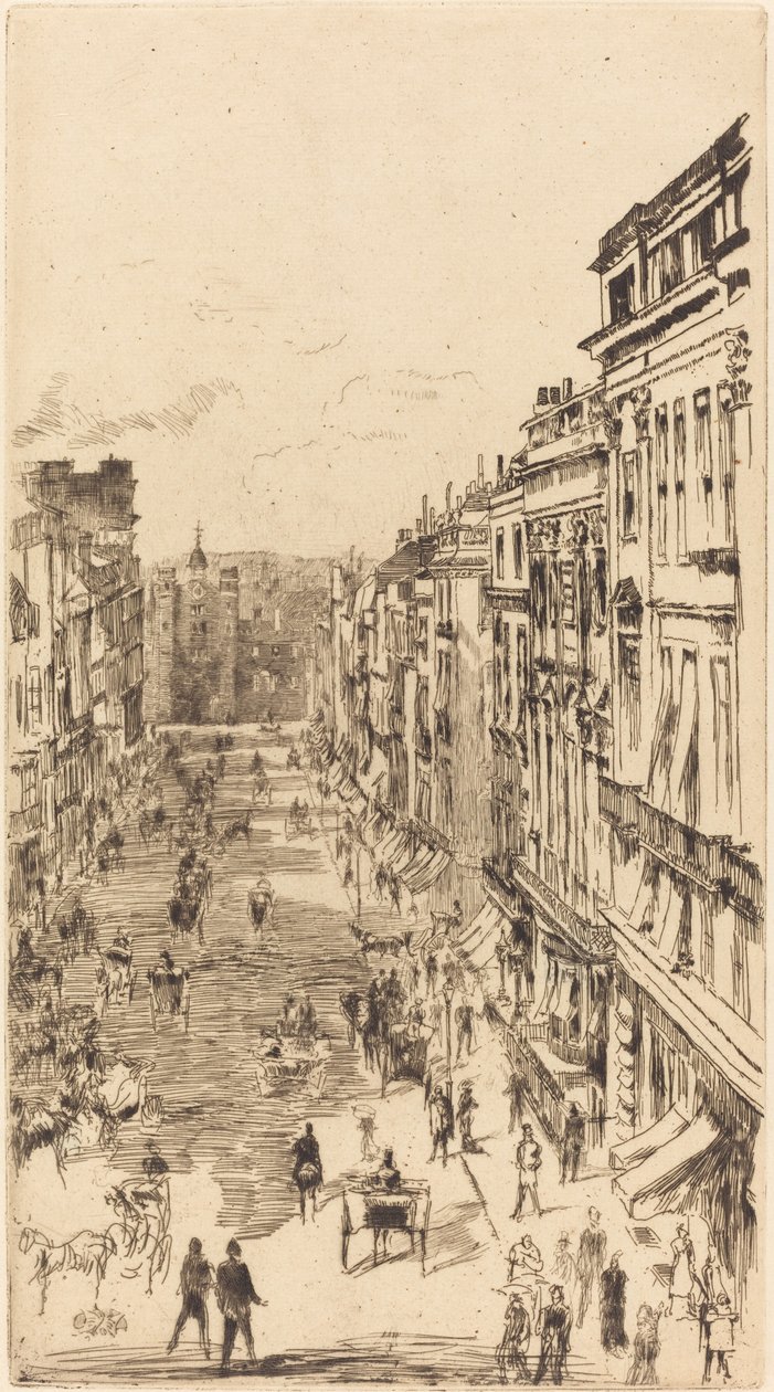 Rua de São Tiago, 1878. de James Abbott McNeill Whistler