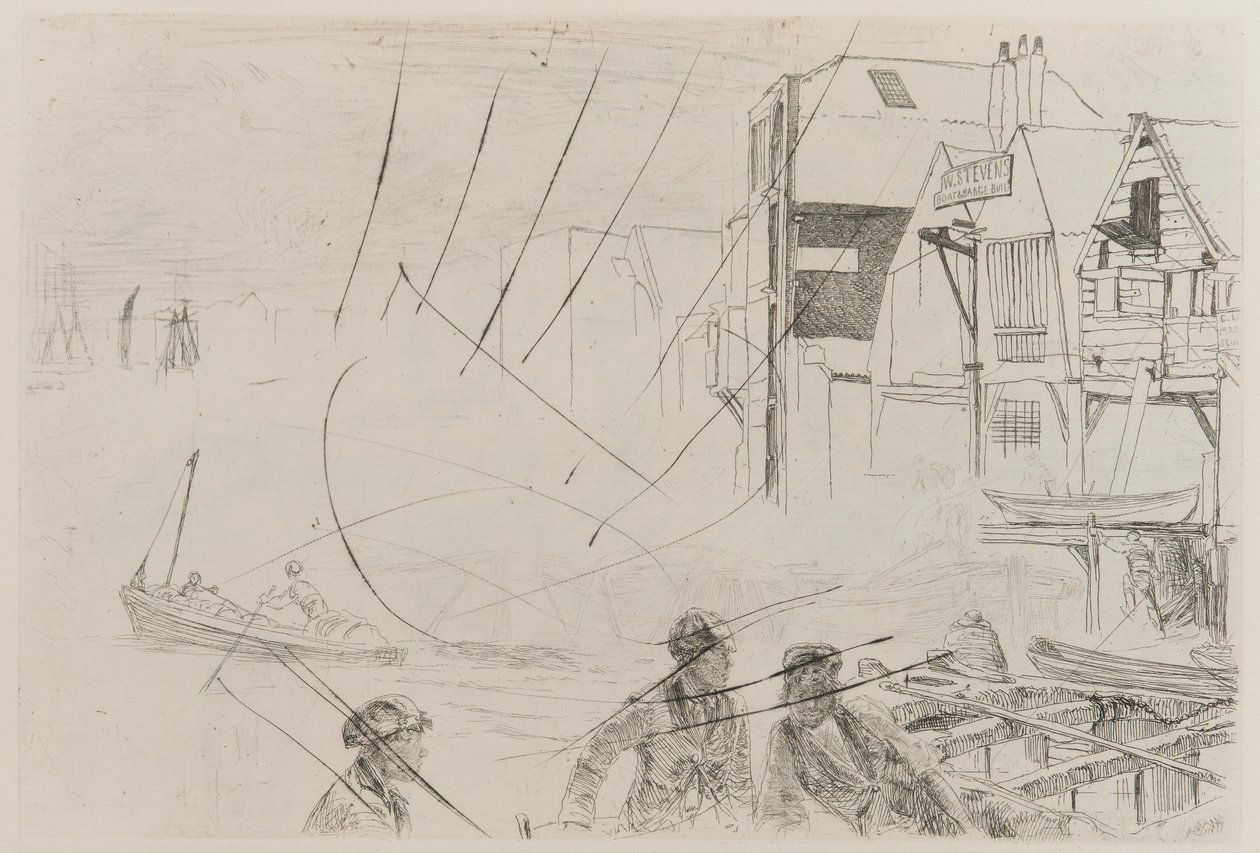 Vida de barco de Stevens, 1859. de James Abbott McNeill Whistler