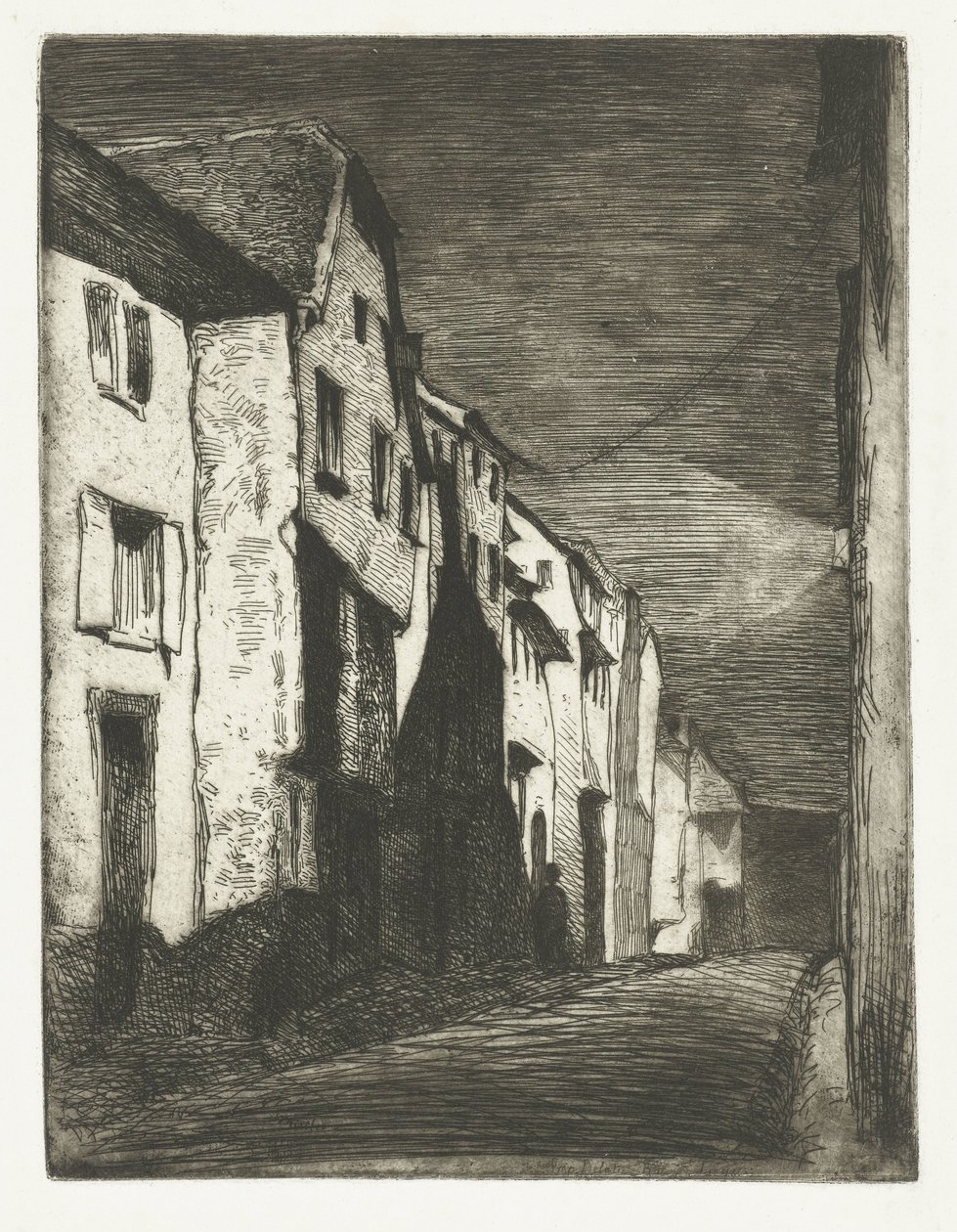Straat em Saverne
Rua de Saverne
Doze gravuras da natureza (título da série) de James Abbott McNeill Whistler