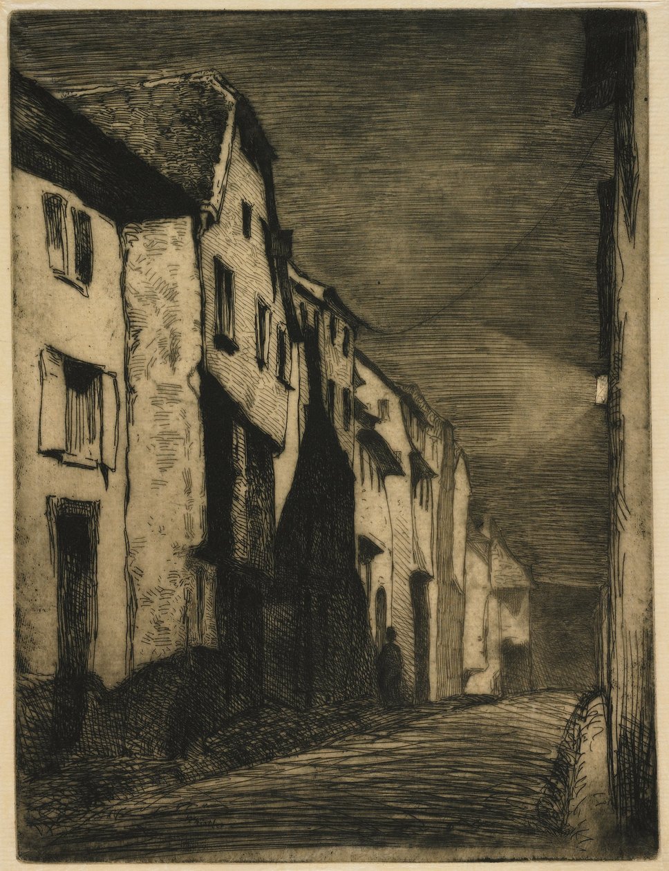 Rua em Saverne de James Abbott McNeill Whistler
