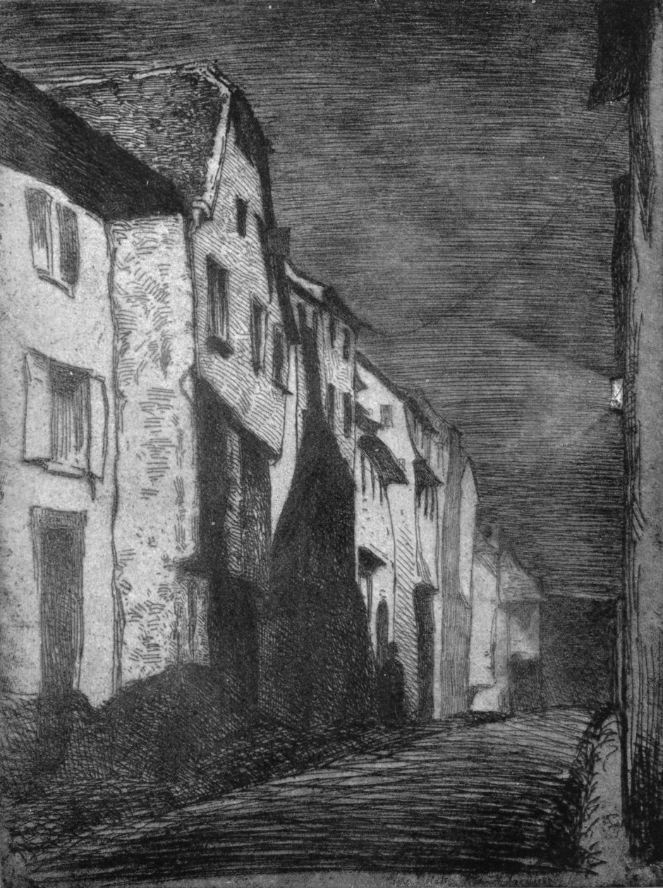 Rua em Saverne, 1858, 1903 de James Abbott McNeill Whistler