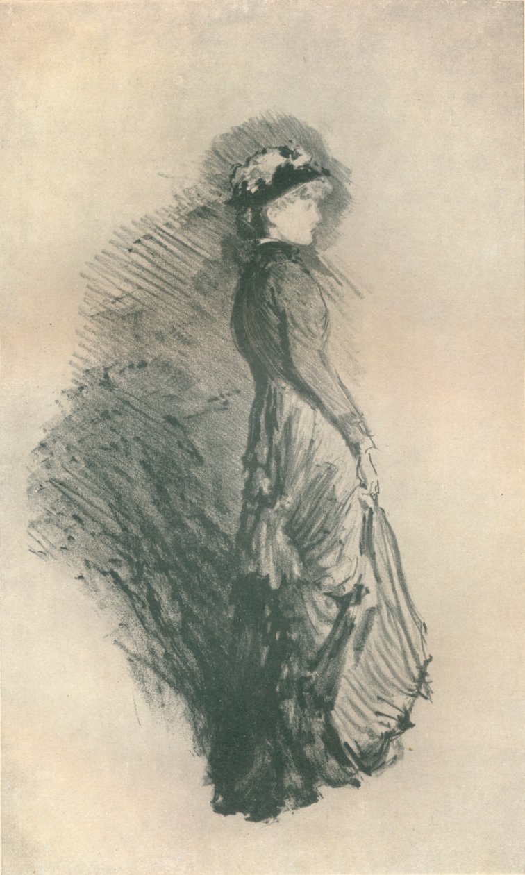 Estudo: Figura em pé, 1878, 1904 de James Abbott McNeill Whistler
