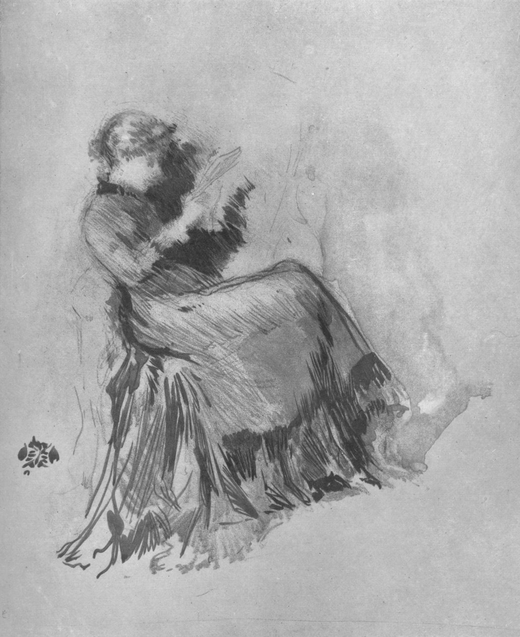 Estudo, c1880, 1904 de James Abbott McNeill Whistler