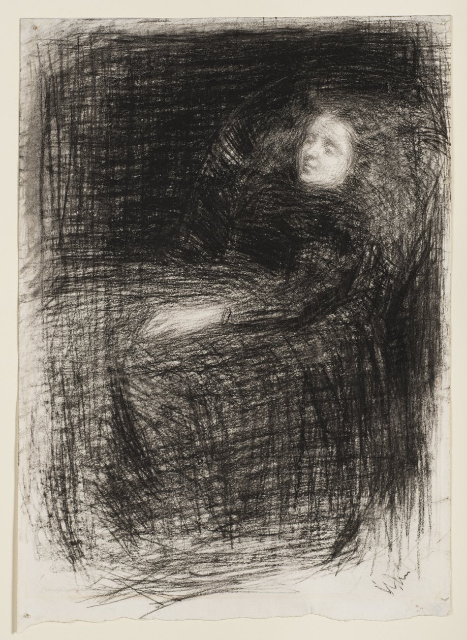 Estudo para "O dorminhoco", 1863 de James Abbott McNeill Whistler