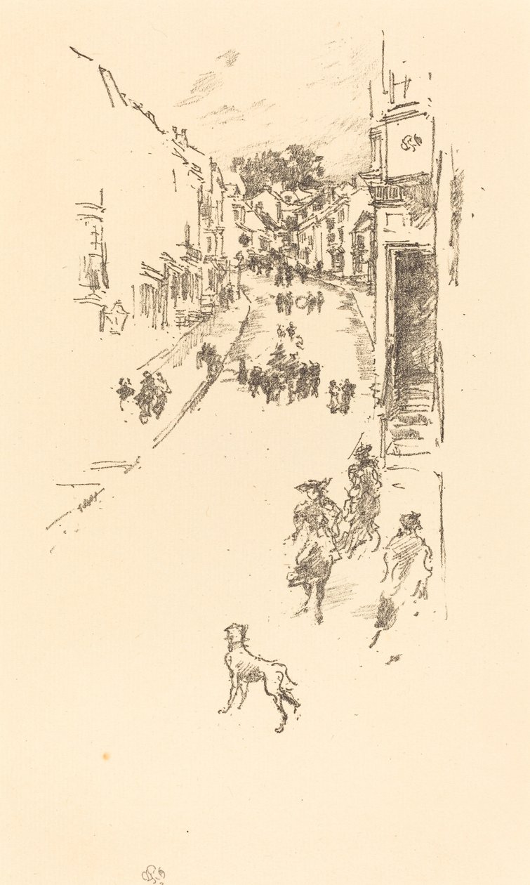 Domingo, Lyme Regis, 1895. de James Abbott McNeill Whistler