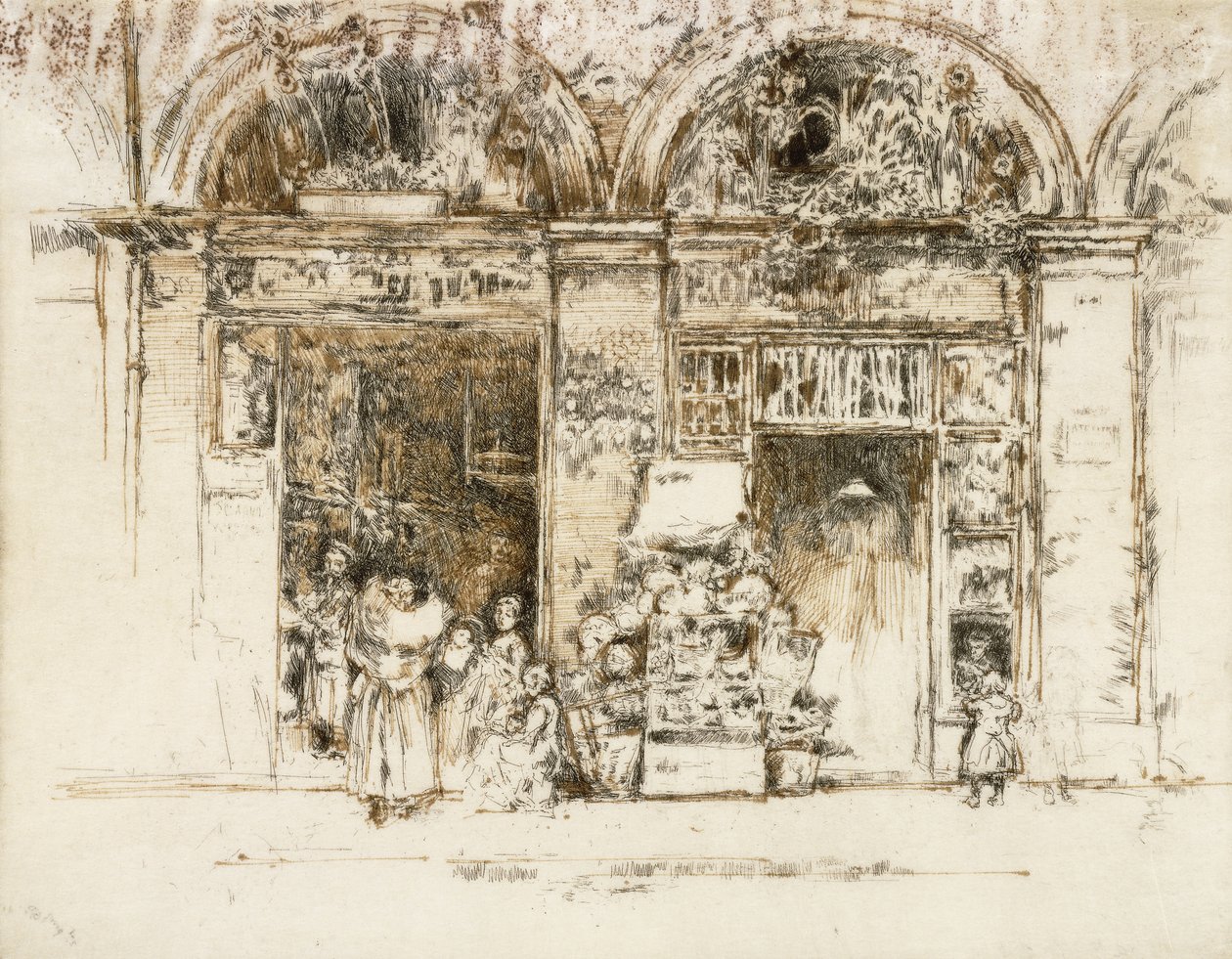 Girassóis, Rue des Beaux-Arts, c.1892-93 de James Abbott McNeill Whistler