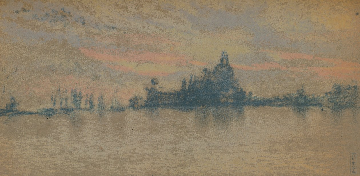 Pôr do sol: Veneza, c1880 1903-1904 de James Abbott McNeill Whistler
