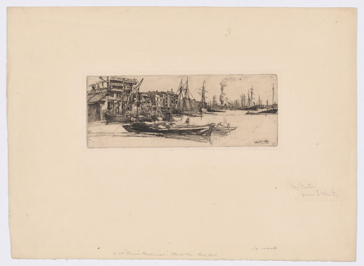 Armazéns Thames de James Abbott McNeill Whistler