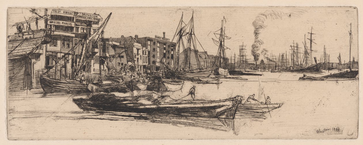 Armazéns Thames de James Abbott McNeill Whistler