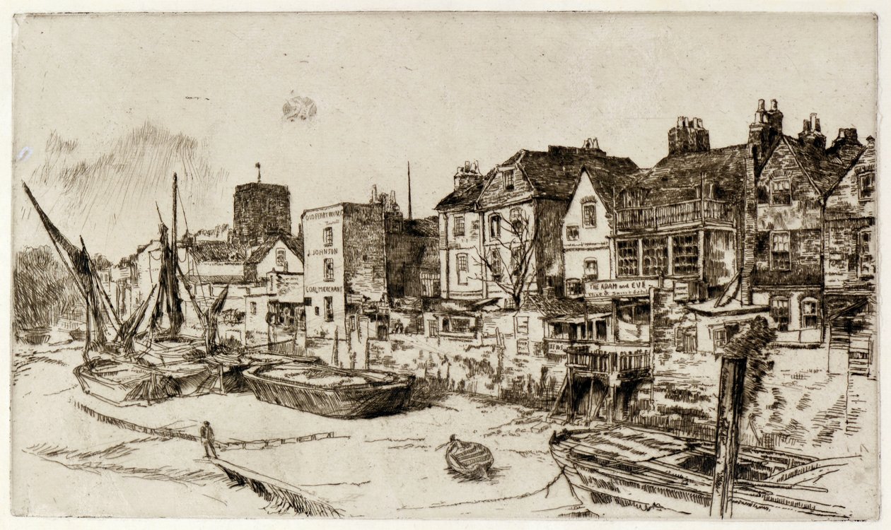 &39;O Adão e Eva&39; Old Chelsea de James Abbott McNeill Whistler